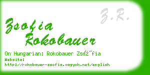 zsofia rokobauer business card